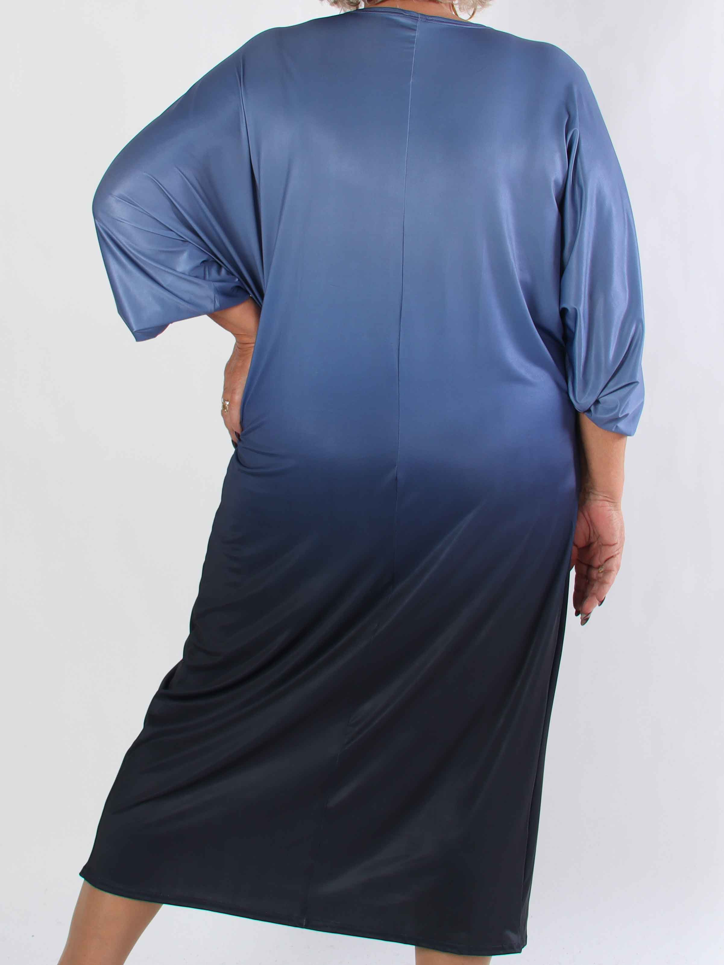 Ismene - Lang plus size tunikakjole i flere farvenuancer